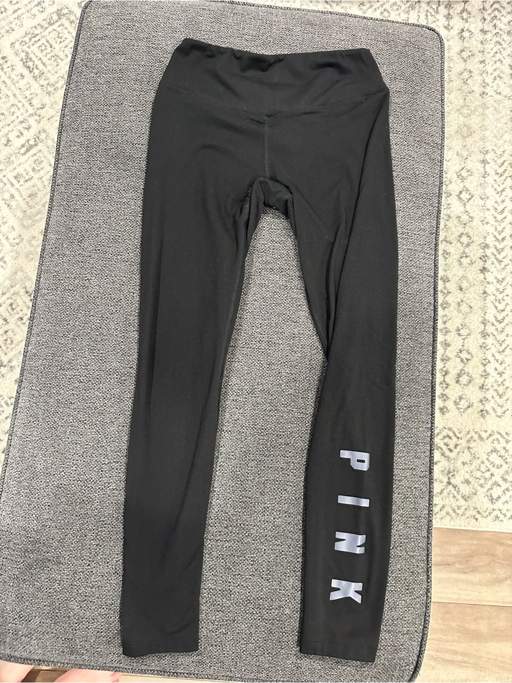 PINK Victoria's Secret Black Cozy Label Hoodie